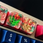 Dropshipping Resin Keycaps Artisan ESC MX Keycaps for Birthday Gift SA Profile Christmas Series